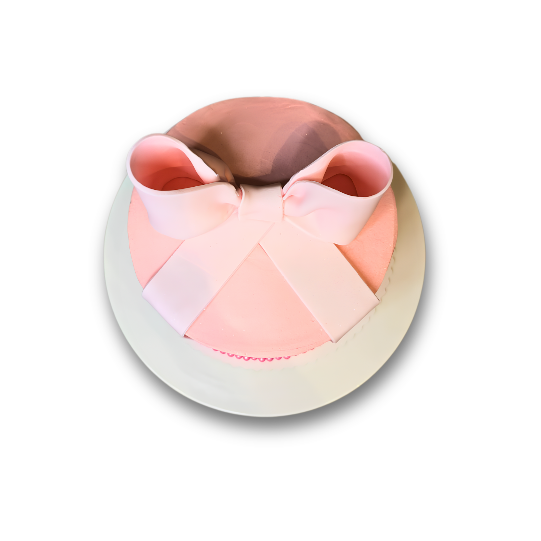 Pink Bow Cake